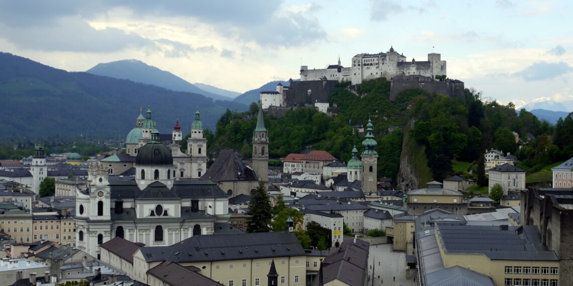 Perfektný pohľad na Salzburg