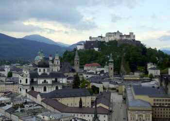 Perfektný pohľad na Salzburg